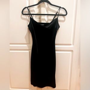 Express Black Satin Mini Dress, NWOT size XS
